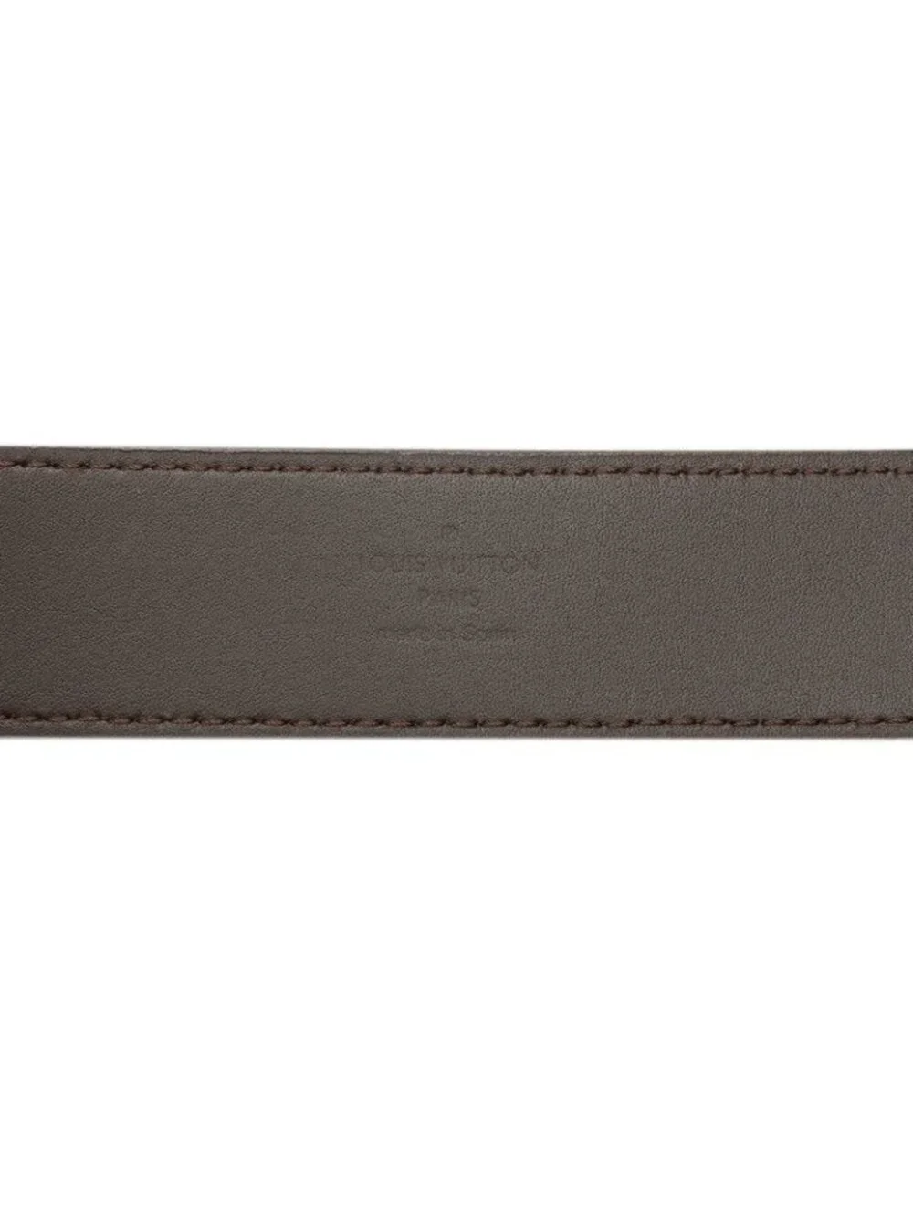 Louis Vuitton 95 36 Navy Brown Leather 1- Belt